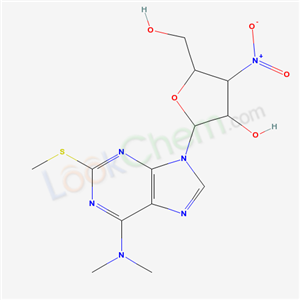 2-(6-dimethylamino-2-methylsulfanyl-purin-9-yl)-5-(hydroxymethyl)-4-nitro-oxolan-3-ol cas  55263-65-5
