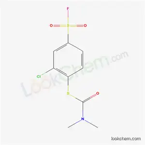 Molecular Structure of 35685-66-6 (S-[2-chloro-4-(fluorosulfonyl)phenyl] dimethylcarbamothioate)