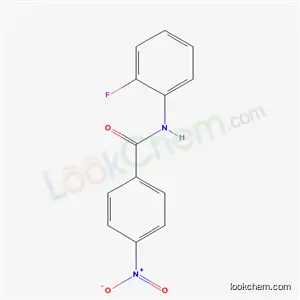 N- (2- 플루오로 페닐) -4- 니트 로벤 자 미드, 97 %