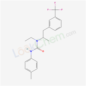 1-ethyl-3-(4-methylphenyl)-1-[1-[3-(trifluoromethyl)phenyl]propan-2-yl]urea cas  51169-85-8