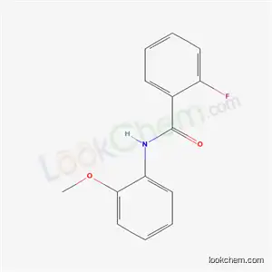 Molecular Structure of 669-41-0 (2-Fluoro-N-(2-Methoxyphenyl)benzaMide, 97%)