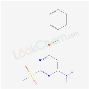 2-methylsulfonyl-6-phenylmethoxy-pyrimidin-4-amine cas  60722-77-2