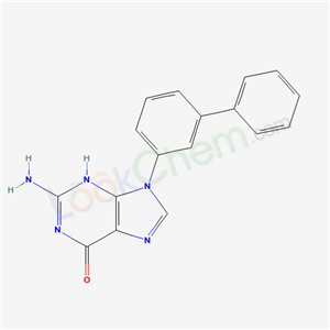 2-amino-9-(3-phenylphenyl)-3H-purin-6-one cas  21318-95-6