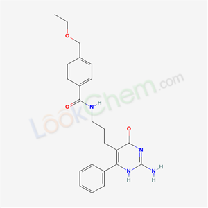 N-[3-(2-amino-4-oxo-6-phenyl-1H-pyrimidin-5-yl)propyl]-4-(ethoxymethyl)benzamide cas  17414-97-0