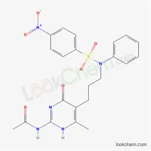 N-[6-methyl-5-(3-{[(4-nitrophenyl)sulfonyl](phenyl)amino}propyl)-4-oxo-1,4-dihydropyrimidin-2-yl]acetamide