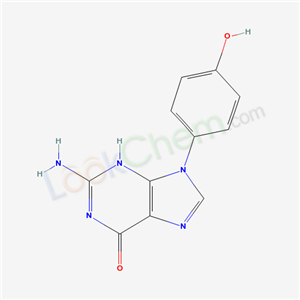 2-amino-9-(4-hydroxyphenyl)-3H-purin-6-one cas  21318-85-4