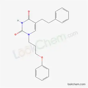 Molecular Structure of 17710-95-1 (1-(3-phenoxypropyl)-5-(2-phenylethyl)pyrimidine-2,4(1H,3H)-dione)