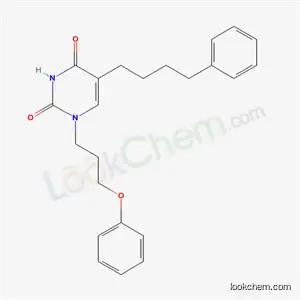 Molecular Structure of 17710-94-0 (1-(3-phenoxypropyl)-5-(4-phenylbutyl)pyrimidine-2,4(1H,3H)-dione)