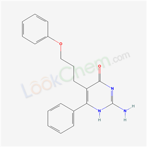2-amino-5-(3-phenoxypropyl)-6-phenyl-1H-pyrimidin-4-one cas  17005-40-2