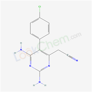 2-[2,6-diamino-5-(4-chlorophenyl)pyrimidin-4-yl]acetonitrile cas  20535-63-1