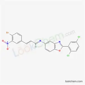 3-(4-bromo-3-nitrophenyl)-N-[2-(2,5-dichlorophenyl)-1,3-benzoxazol-5-yl]prop-2-en-1-imine