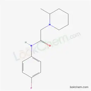 Molecular Structure of 5181-13-5 (N-(4-fluorophenyl)-2-(2-methylpiperidin-1-yl)acetamide)