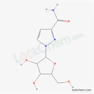 Molecular Structure of 53838-84-9 (1-pentofuranosyl-1H-pyrazole-3-carboxamide)