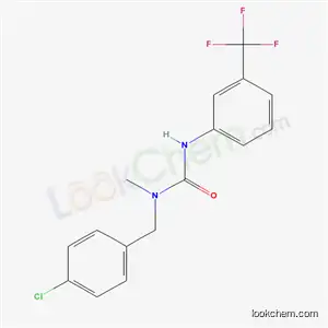 Molecular Structure of 13571-40-9 (1-(4-chlorobenzyl)-1-methyl-3-[3-(trifluoromethyl)phenyl]urea)