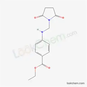 Molecular Structure of 17647-08-4 (ethyl 4-{[(2,5-dioxopyrrolidin-1-yl)methyl]amino}benzoate)