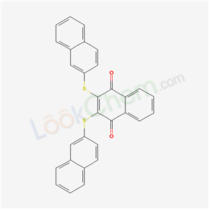 2,3-bis(naphthalen-2-ylsulfanyl)naphthalene-1,4-dione cas  18093-43-1