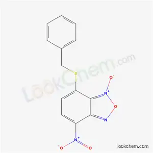 Molecular Structure of 53619-46-8 (7-(benzylsulfanyl)-4-nitro-2,1,3-benzoxadiazole 1-oxide)