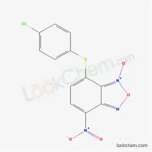 Molecular Structure of 53619-49-1 (7-[(4-chlorophenyl)sulfanyl]-4-nitro-2,1,3-benzoxadiazole 1-oxide)