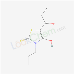 1-(4-hydroxy-3-propyl-2-sulfanylidene-1,3-thiazol-5-yl)propan-1-one cas  51216-25-2