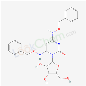 1-[3,4-dihydroxy-5-(hydroxymethyl)oxolan-2-yl]-4,6-bis(phenylmethoxyamino)-5,6-dihydropyrimidin-2-one cas  58634-59-6