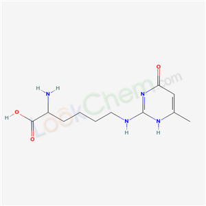 2-amino-6-[(4-methyl-6-oxo-3H-pyrimidin-2-yl)amino]hexanoic acid cas  55684-43-0
