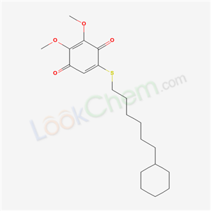 5-(6-cyclohexylhexylsulfanyl)-2,3-dimethoxy-cyclohexa-2,5-diene-1,4-dione cas  64101-96-8