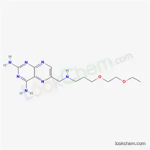 Molecular Structure of 57963-52-7 (6-({[3-(2-ethoxyethoxy)propyl]amino}methyl)pteridine-2,4-diamine)