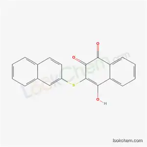 Molecular Structure of 67304-49-8 (4-hydroxy-3-(naphthalen-2-ylsulfanyl)naphthalene-1,2-dione)