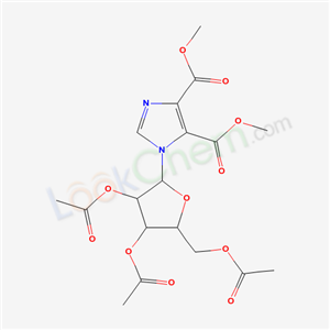 dimethyl 1-[3,4-diacetyloxy-5-(acetyloxymethyl)oxolan-2-yl]imidazole-4,5-dicarboxylate cas  60820-87-3
