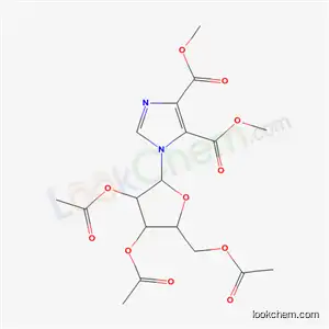 Molecular Structure of 60820-87-3 (dimethyl 1-(2,3,5-tri-O-acetylpentofuranosyl)-1H-imidazole-4,5-dicarboxylate)
