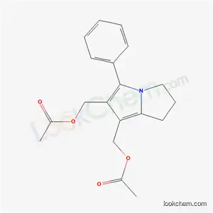 Molecular Structure of 62522-82-1 ((5-phenyl-2,3-dihydro-1H-pyrrolizine-6,7-diyl)dimethanediyl diacetate)