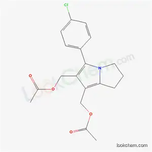 Molecular Structure of 62522-80-9 ([5-(4-chlorophenyl)-2,3-dihydro-1H-pyrrolizine-6,7-diyl]dimethanediyl diacetate)
