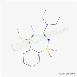 N,N-diethyl-4-methyl-5-(methylsulfanyl)-1,2-benzothiazepin-3-amine 1,1-dioxide