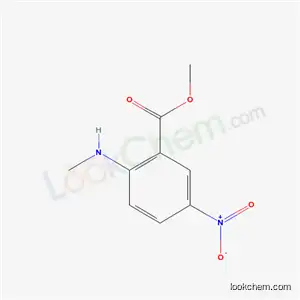 Molecular Structure of 3558-14-3 (Methyl 2-(methylamino)-5-nitrobenzenecarboxylate)