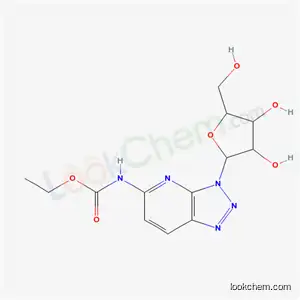 Molecular Structure of 67505-66-2 (N-(ethoxycarbonyl)-3-pentofuranosyl-3H-[1,2,3]triazolo[4,5-b]pyridin-5-amine)