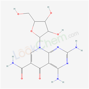 3,5-diamino-10-[3,4-dihydroxy-5-(hydroxymethyl)oxolan-2-yl]-7-oxo-2,4,10-triazabicyclo[4.4.0]deca-1,3,5,8-tetraene-8-carboxamide cas  61140-17-8