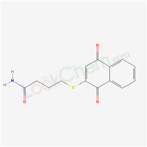 4-(1,4-dioxonaphthalen-2-yl)sulfanylbutanamide cas  65726-77-4