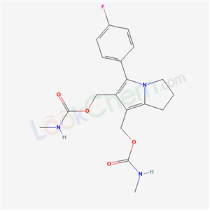 1H-Pyrrolizine-6,7-dimethanol, 5- (4-fluorophenyl)-2,3-dihydro-, bis(methylcarbamate) (ester) cas  62522-86-5