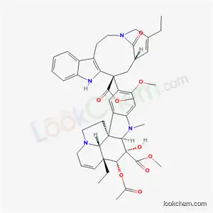 Molecular Structure of 61017-52-5 (methyl (2beta,3beta,4beta,5alpha,12beta,19alpha)-4-(acetyloxy)-15-[(7S,9S)-5-ethyl-9-(methoxycarbonyl)-15-oxo-1,4,7,8,9,10-hexahydro-2H-3,7-methanoazacycloundecino[5,4-b]indol-9-yl]-3-hydroxy-16-methoxy-1-methyl-6,7-didehydroaspidospermidine-3-carboxylate)