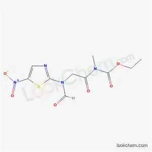 Molecular Structure of 43152-40-5 (ethyl [N-formyl-N-(5-nitro-1,3-thiazol-2-yl)glycyl]methylcarbamate)