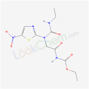 ethyl N-[2-[ethylcarbamoyl-(5-nitro-1,3-thiazol-2-yl)amino]acetyl]carbamate cas  50384-89-9