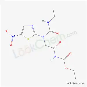 Molecular Structure of 50384-89-9 (ethyl [N-(ethylcarbamoyl)-N-(5-nitro-1,3-thiazol-2-yl)glycyl]carbamate)