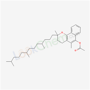 2H-Naphtho[1,2-b]pyran-6-ol, 3,4-dihydro-2,5-dimethyl-2-(4,8, 12-trimethyltridecyl)-, acetate cas  4197-92-6