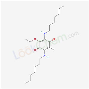 2-ethoxy-3,6-bis(heptylamino)-5-methyl-cyclohexa-2,5-diene-1,4-dione cas  71376-46-0
