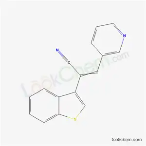 Molecular Structure of 59237-09-1 (2-(1-benzothiophen-3-yl)-3-(pyridin-3-yl)prop-2-enenitrile)