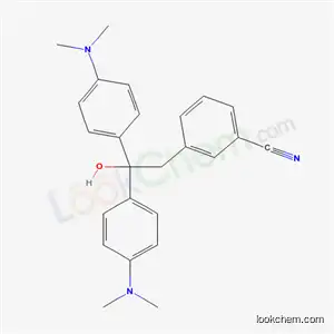 Molecular Structure of 59483-76-0 (3-{2,2-bis[4-(dimethylamino)phenyl]-2-hydroxyethyl}benzonitrile)