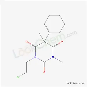 Molecular Structure of 61327-80-8 (1-(2-chloroethyl)-5-(cyclohex-1-en-1-yl)-3,5-dimethylpyrimidine-2,4,6(1H,3H,5H)-trione)