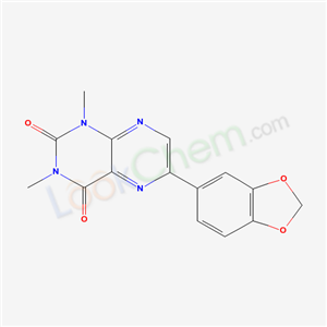 6-benzo[1,3]dioxol-5-yl-1,3-dimethyl-pteridine-2,4-dione cas  61999-41-5