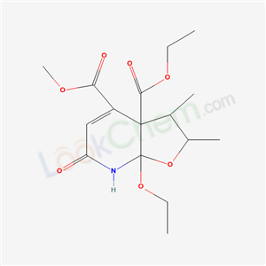 ethyl methyl 1-ethoxy-7,8-dimethyl-3-oxo-9-oxa-2-azabicyclo[4.3.0]non-4-ene-5,6-dicarboxylate cas  59909-69-2