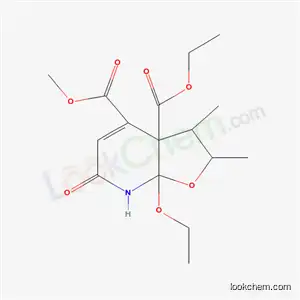 Molecular Structure of 59909-69-2 (3a-ethyl 4-methyl 7a-ethoxy-2,3-dimethyl-6-oxo-2,3,7,7a-tetrahydrofuro[2,3-b]pyridine-3a,4(6H)-dicarboxylate)